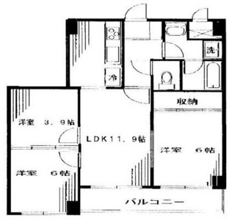 東京都北区上十条３丁目 賃貸マンション 2SLDK