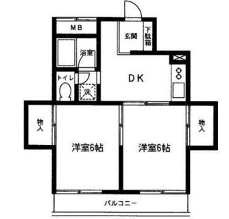 東京都北区上十条２丁目 賃貸マンション 2DK